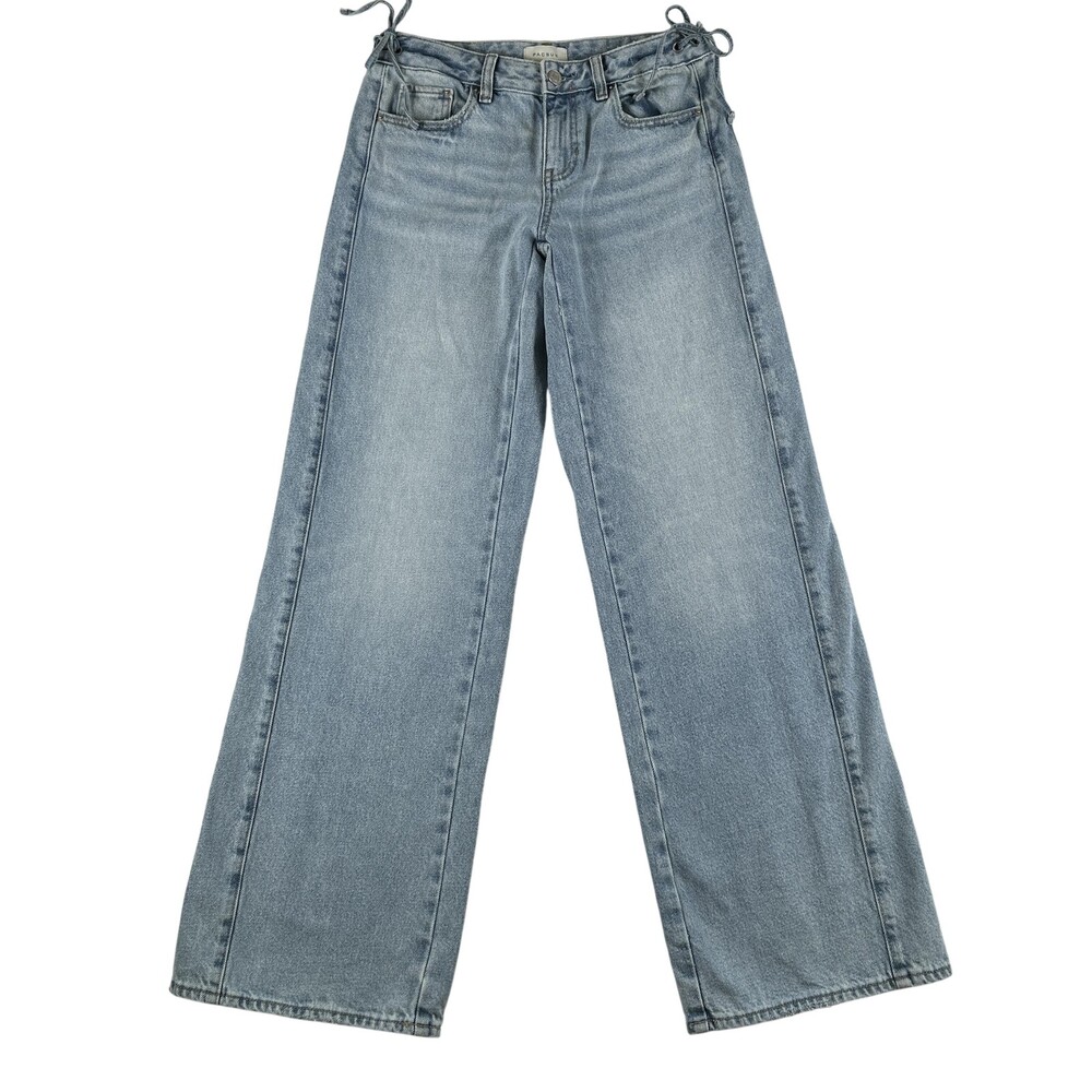 Pacsun Jeans Womens 24 Casey Low Rise Baggy Light Wash Wide Leg Denim Y2K Style